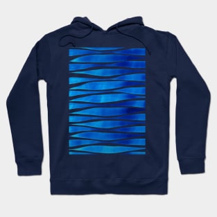 Blue Brushstrokes Hoodie